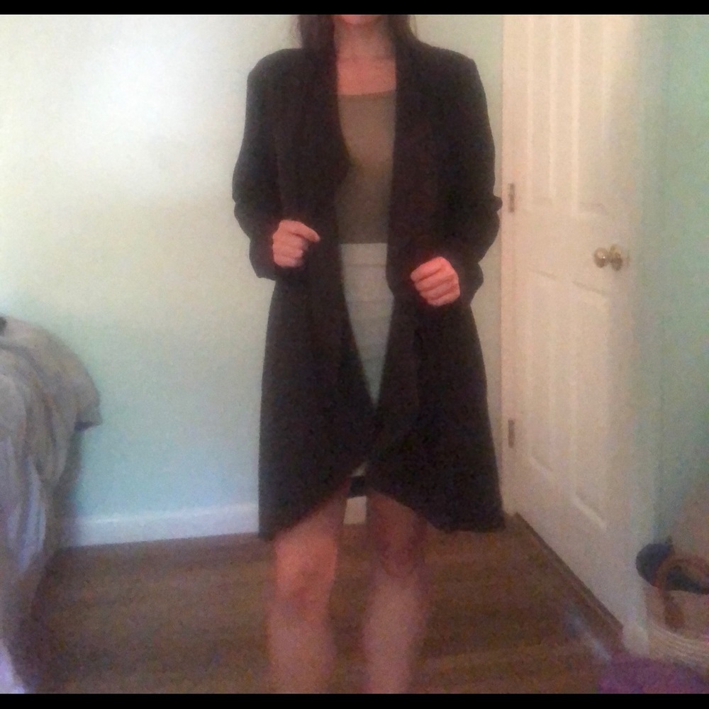 NWOT Drape front lightweight blazer/cape